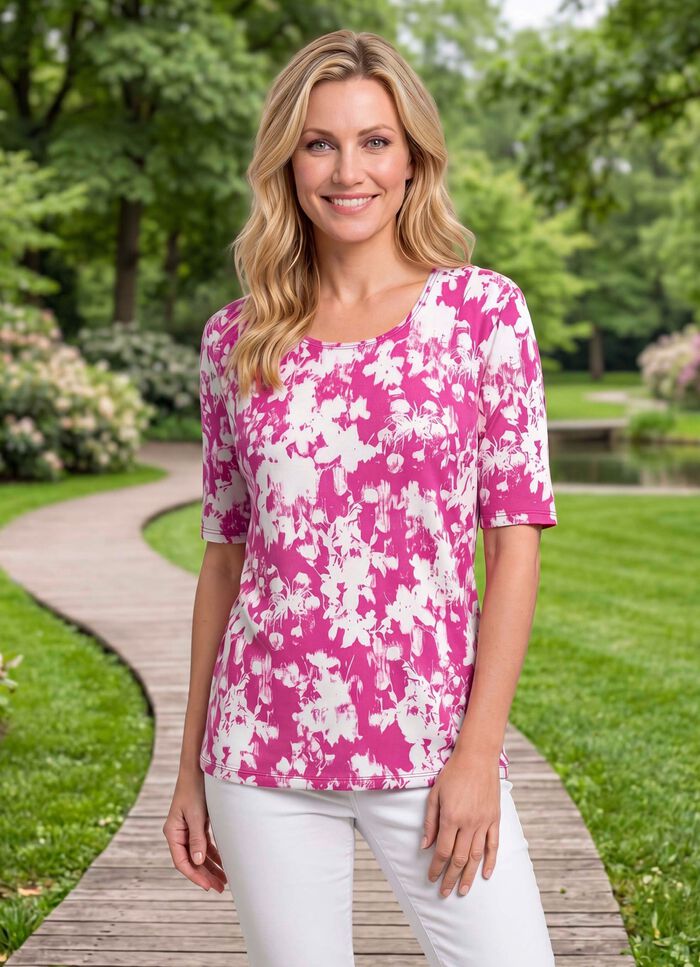 Shirt mit Floraldessin 